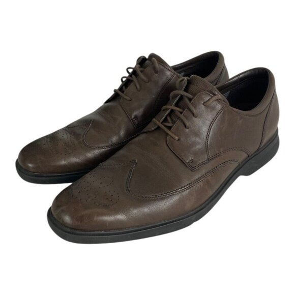 Rockport Wing Tip Mens Dress Shoe Size 11.5 Brown Leather Lace Up Comfort main image 6